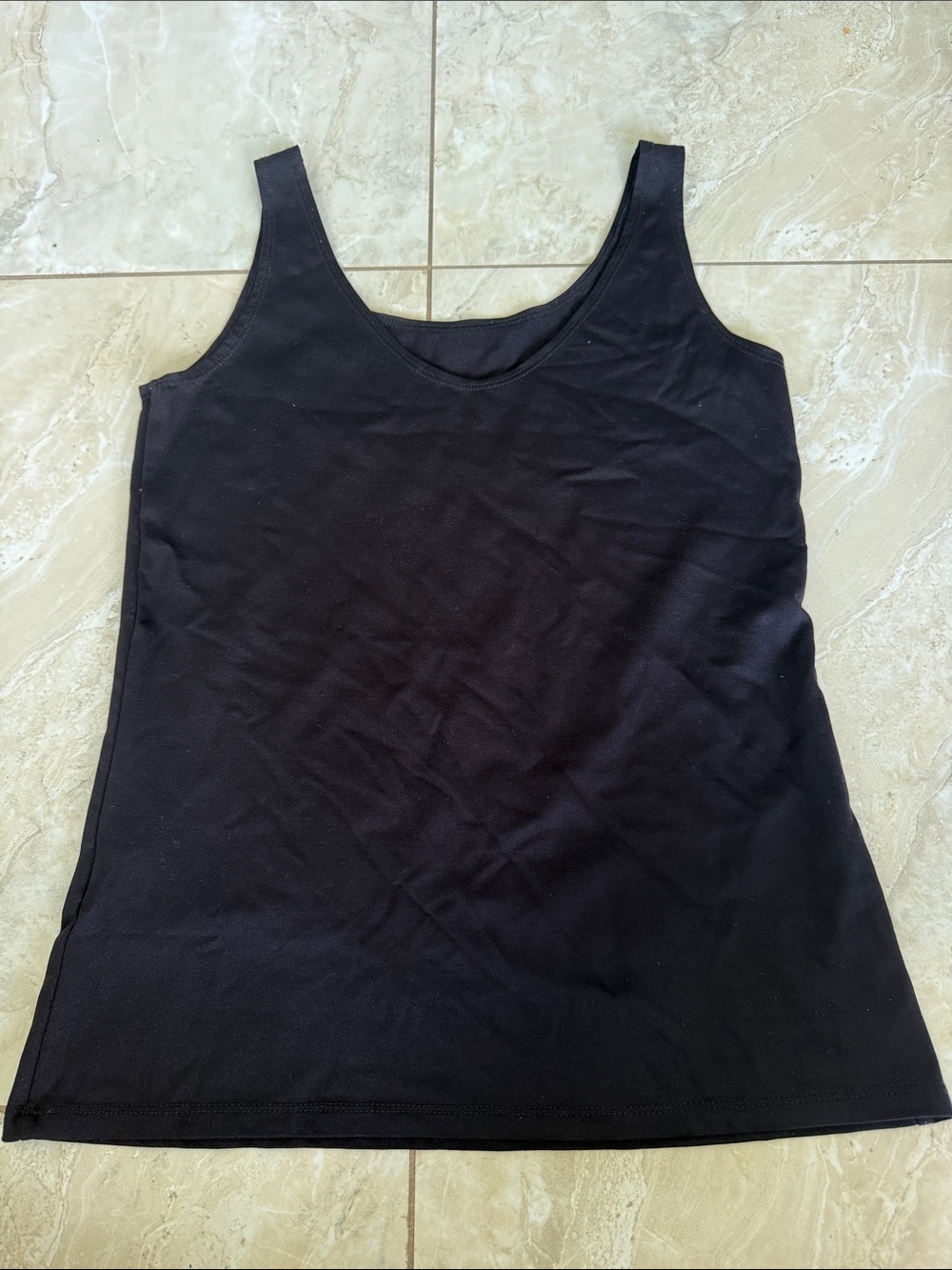 Only Black Scoop Neck Tank Top